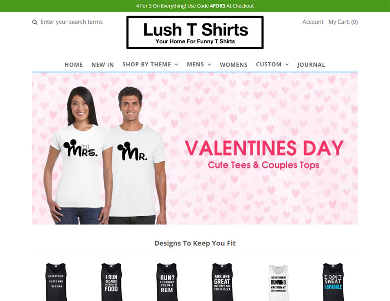 Lush TShirts One Of The Best Trendy Shopify TShirt Stores