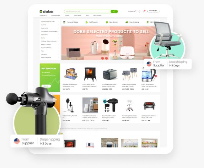 Doba.Com Homepage Image