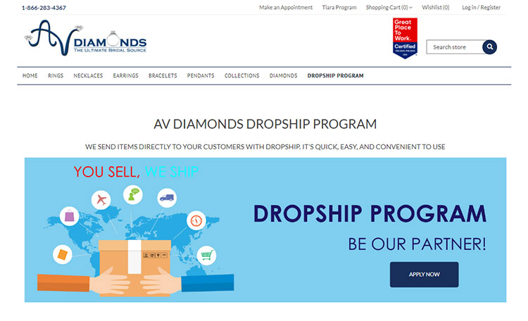 Dropship diamonds hot sale