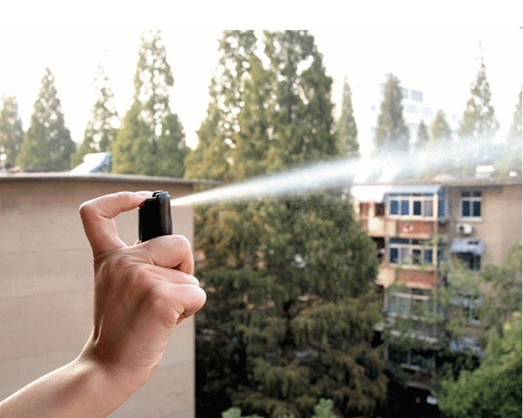 Image showing representation of someone spraying mace.