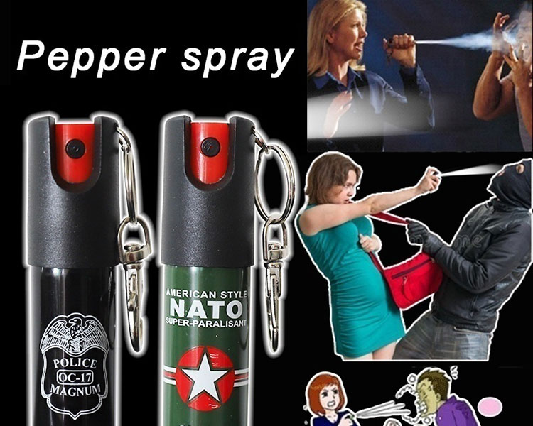 Image showing self defence product Pepper spray on key chain.