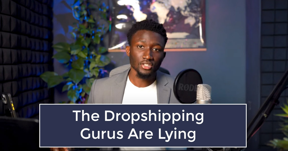 The Gurus Are Lying, text banner image