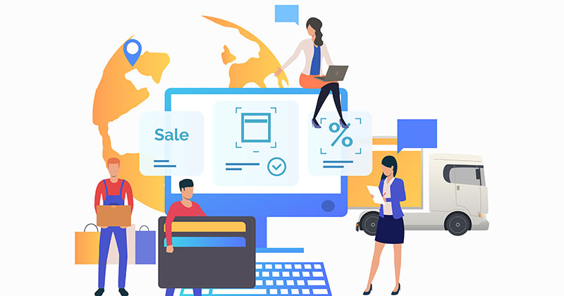 Dropshipping Business Model Illustration 