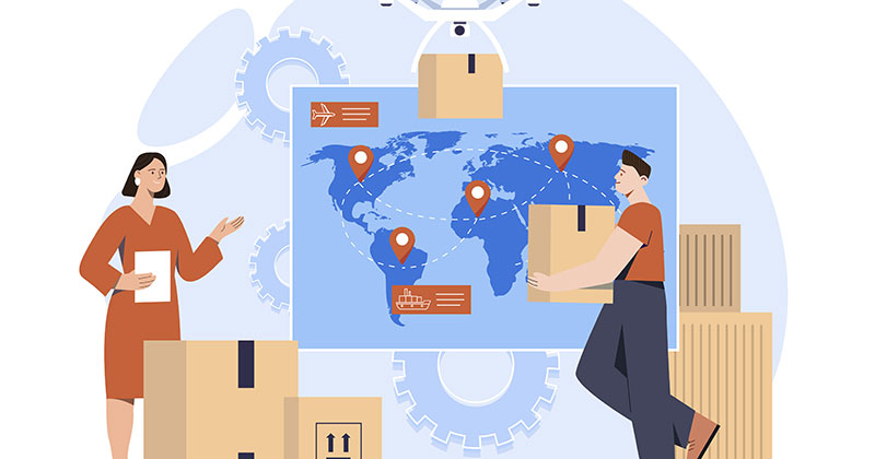 Finding Dropshipping suppliers illustration