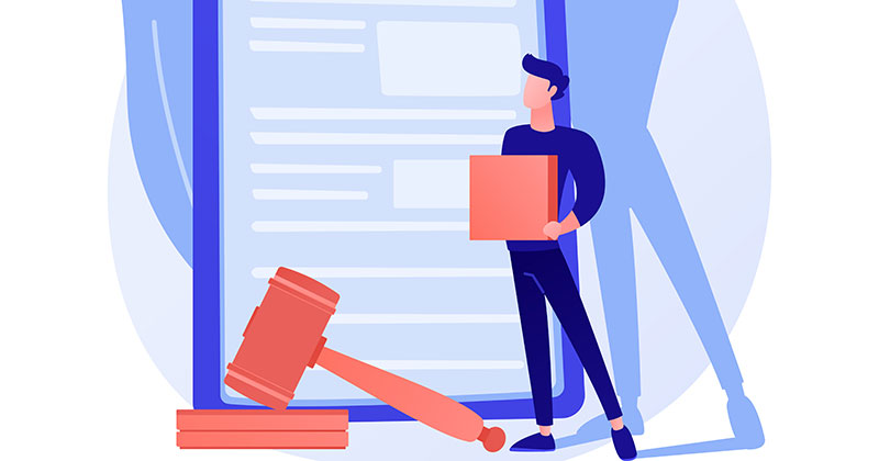 Dropshipping business legal considerations illustration