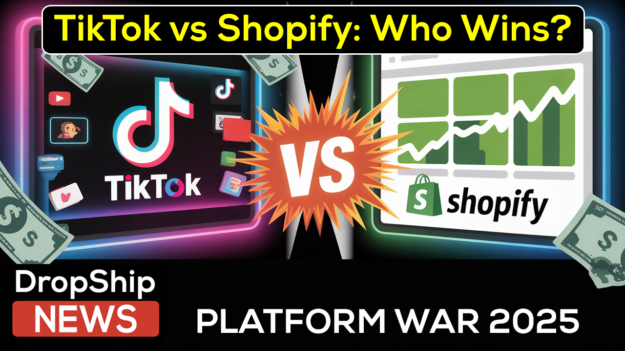 TikTok vs Shopify: The Platform War Reshaping Dropshipping in 2025 | Dropshipping News Shopify vs TikTok The Dropshipping war