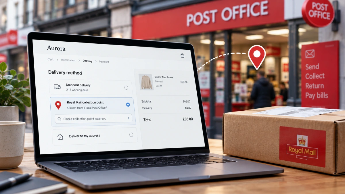Shopify Royal Mail pickup points