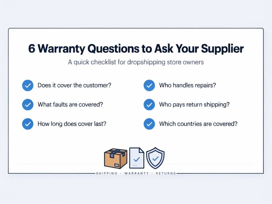 Google Product Warranty Update: What Dropshippers Need to Know | Dropshipping News Supplier warranty verification checklist